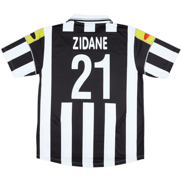 2000-01 Juventus CiaoWeb Home Shirt Zidane #21 - 8/10 - (XL)