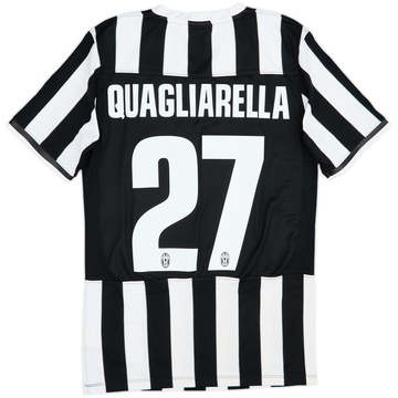 2013-14 Juventus Home Shirt Quagliarella #27 - 7/10 - (S)