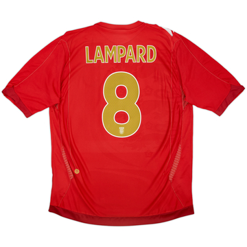 2006-08 England Away Shirt Lampard #8 - 5/10 - (XL)