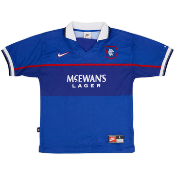 1997-99 Rangers Home Shirt - 8/10 - (L.Boys)
