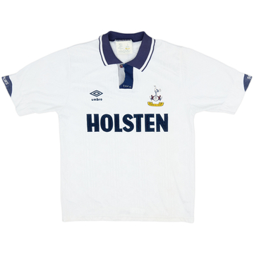 1991-93 Tottenham Home Shirt #8 - 8/10 - (S)