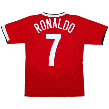 2004-06 Manchester United Home Shirt Ronaldo #7 - 9/10 - (XL.Boys)