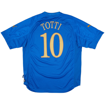 2004-06 Italy Home Shirt Totti #10 - 7/10 - (XL)