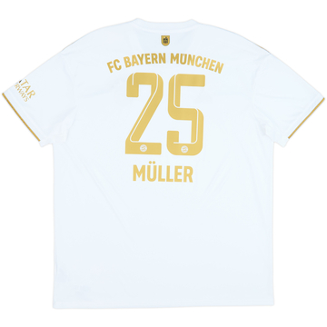 2022-23 Bayern Munich Away Shirt Muller #25 - 9/10 - (XXL)