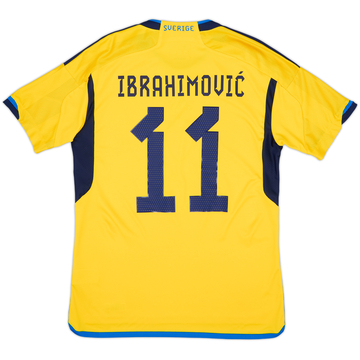 2022-23 Sweden Home Shirt Ibrahimovic #11 - 9/10 - (M)