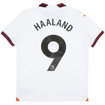 2023-24 Manchester City Away Shirt Haaland #9 - 9/10 - (XL.Boys)