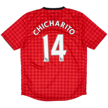 2012-13 Manchester United Home Shirt Chicharito #14 - 6/10 - (L)