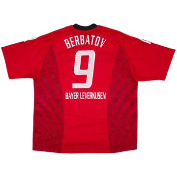 2002-04 Bayer Leverkusen Home Shirt Berbatov #9 - 8/10 - (XXL)