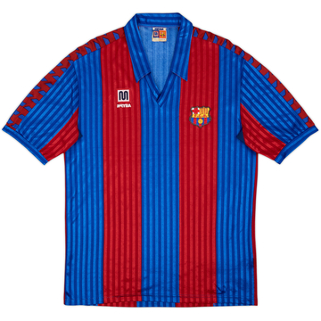 1989-92 Barcelona Home Shirt - 7/10 - (XL)
