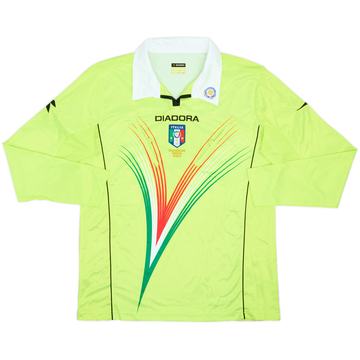 2011-12 Italy Diadora Referee L/S Shirt - 10/10 - (M)