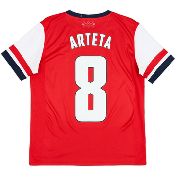 2012-14 Arsenal Home Shirt Arteta #8 - 7/10 - (XL.Boys)