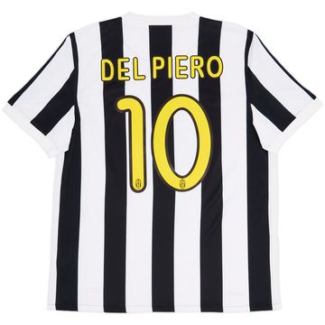 2009-10 Juventus Home Shirt Del Piero #10 - 8/10 - (L)