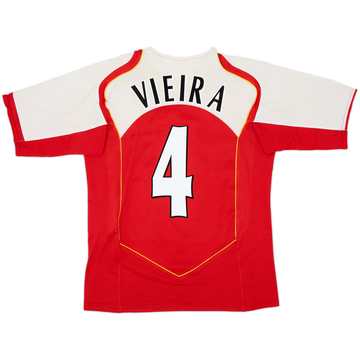 2004-05 Arsenal Home Shirt Vieira #4 - 6/10 - (M)