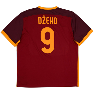2015-16 Roma Home Shirt Dzeko #9 - 9/10 - (XL)