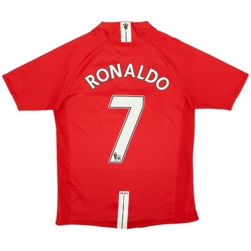 2007-09 Manchester United Camiseta Local Ronaldo #7 - 8/10 - (XL.Boys)