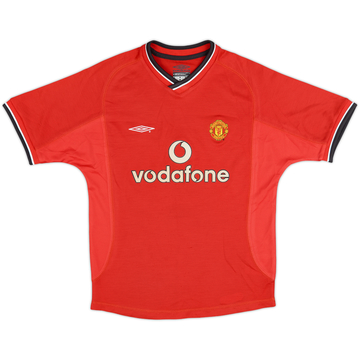2000-02 Manchester United Home Shirt - 8/10 - (M.Boys)