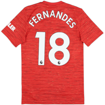 2020-21 Manchester United Home Shirt Fernandes #18 - 6/10 - (XS)