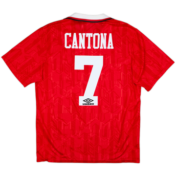 1992-94 Manchester United Home Shirt Cantona #7 - 8/10 - (L)