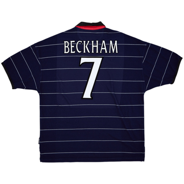 1999-00 Manchester United Away Shirt Beckham #7 - 8/10 - (XL)