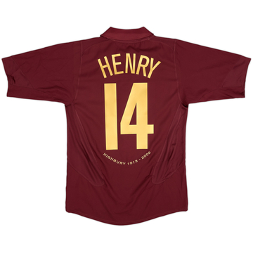 2005-06 Arsenal Home Shirt Henry #14 - 9/10 - (S)