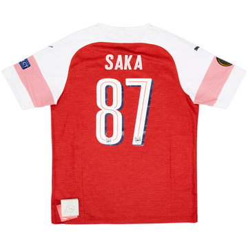2018-19 Arsenal Home Shirt Saka #87 (L)