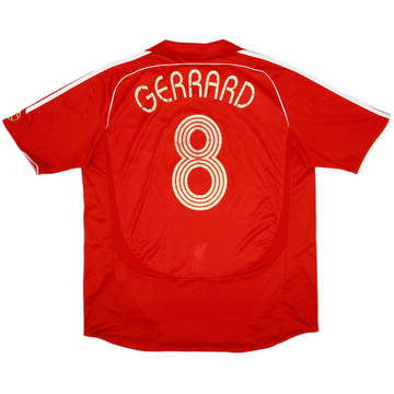 2006-08 Liverpool Home Shirt Gerrard #8 - 5/10 - (XL)