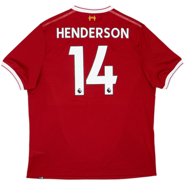 2017-18 Liverpool 125 Years Home Shirt Henderson #14 - 6/10 - (XL)