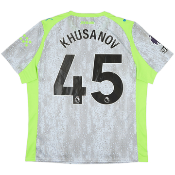 2025-26 Manchester City Third Shirt Khusanov #45 - 5/10 - (XL)