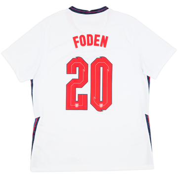 2020-22 England Home Shirt Foden #20 - 7/10 - (XL)