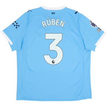 2025-26 Manchester City Home Shirt Ruben #3 - 10/10 - (XL)