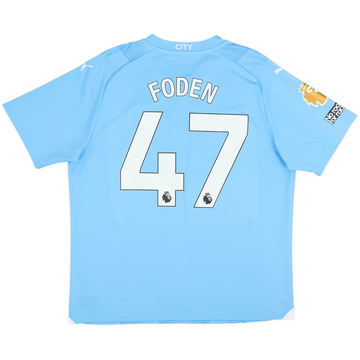 2023-24 Manchester City Home Shirt Foden #47 - 7/10 - (XL)