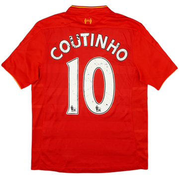 2016-17 Liverpool Home Shirt Coutinho #10 - 5/10 - (S)