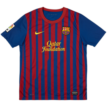 2011-12 Barcelona Home Shirt - 8/10 - (L.Boys)