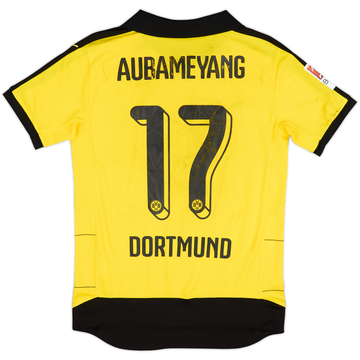 2015-16 Borussia Dortmund Home Shirt Aubameyang #17 - 4/10 - (S)