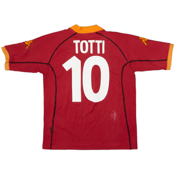 2001-02 Roma Home Shirt Totti #10 - 5/10 - (L)