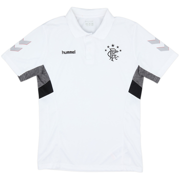 2018-19 Rangers Hummel Training Polo Shirt - 8/10 - (S)