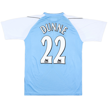 2006-07 Manchester City Home Shirt Dunne #22 - 8/10 - (L)