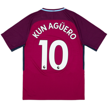2017-18 Manchester City Away Shirt Kun Aguero #10 - 8/10 - (S)