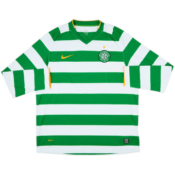 2008-10 Celtic Home L/S Shirt - 4/10 - (XL)