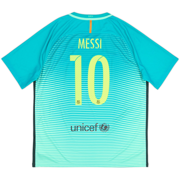 2016-17 Barcelona Third Shirt Messi #10 - 8/10 - (XL)