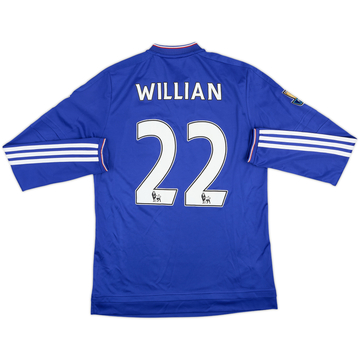 2015-16 Chelsea Home L/S Shirt Willian #22 - 6/10 - (S)