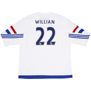 2015-16 Chelsea Away L/S Shirt Willian #22 - 8/10 - (XXL)