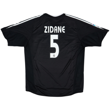 2004-05 Real Madrid Camiseta Visitante Zidane #5 - 7/10 - (L)