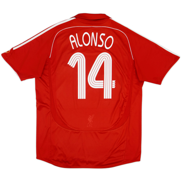 2006-08 Liverpool Home Shirt Alonso #14 - 6/10 - (XL)