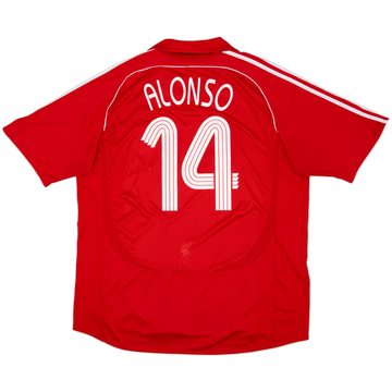 2006-08 Liverpool Home Shirt Alonso #14 - 5/10 - (XXL)