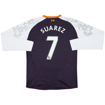 2012-13 Liverpool Third L/S Shirt Suarez #7 - 8/10 - (M)