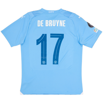 2023-24 Manchester City Home Shirt De Bruyne #17 - 8/10 - (M)