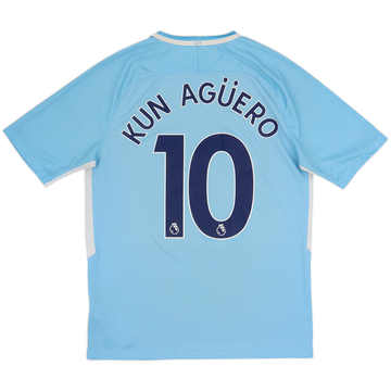 2017-18 Manchester City Home Shirt Kun Aguero #10 - 5/10 - (M)