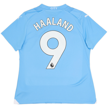 2023-24 Manchester City Home Shirt Haaland #9 - 10/10 - (Women's M)