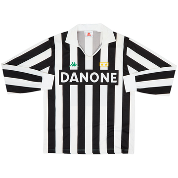 1992-94 Juventus Basic Home L/S Shirt - 7/10 - (L)